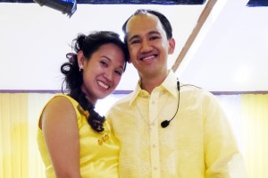 The Senior Pastor with his lovely wife.